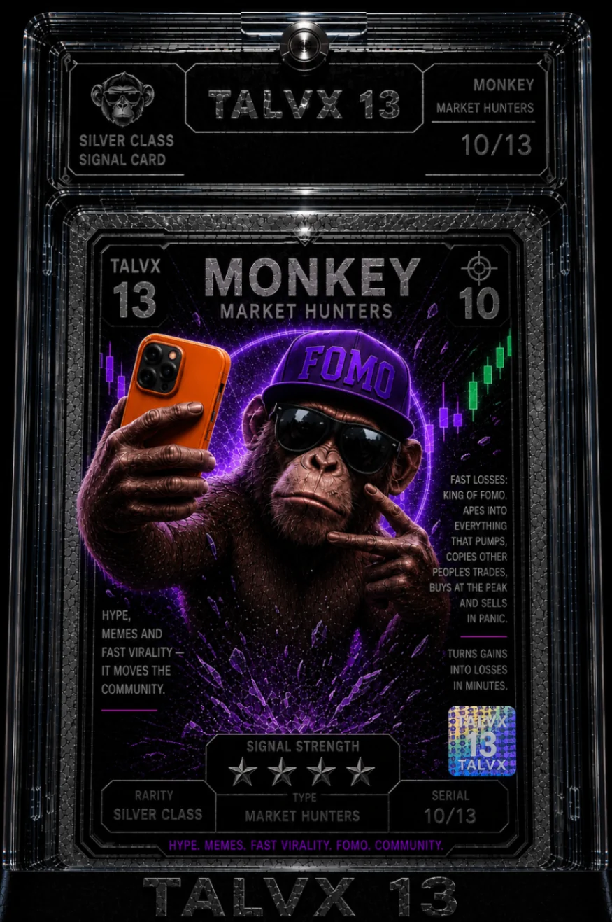 Monkey premium signal card