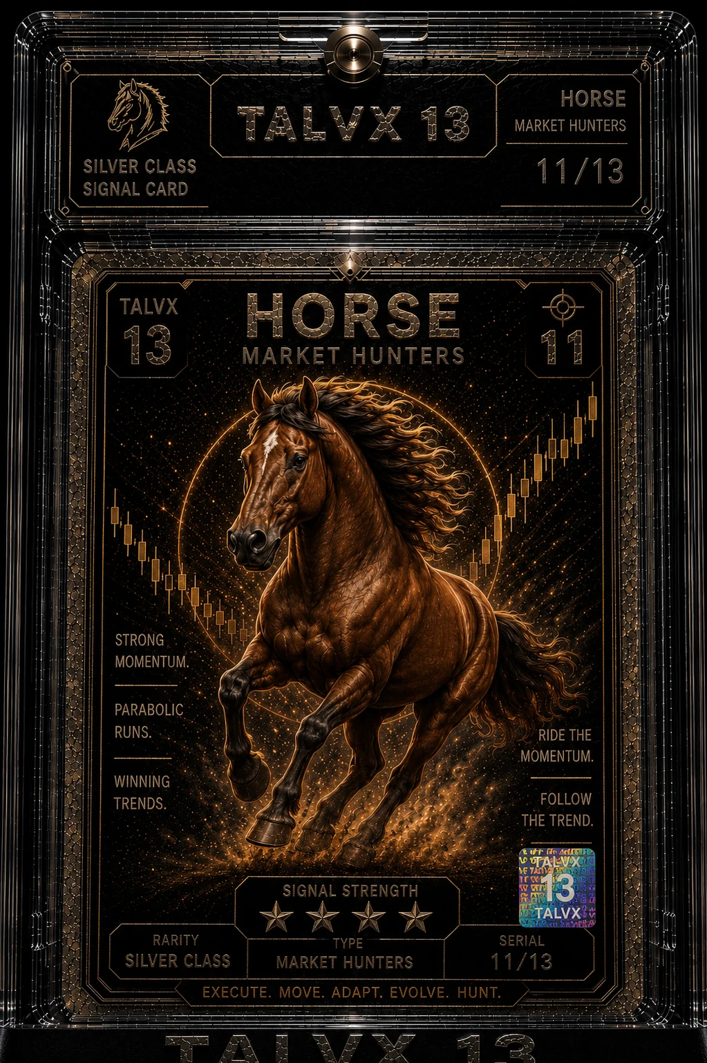 Horse premium signal card