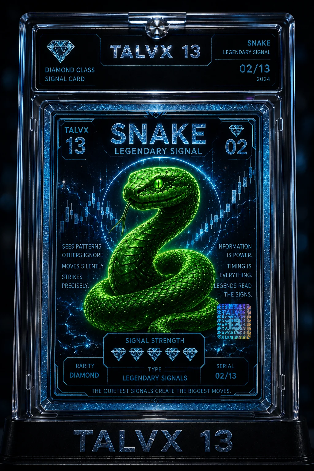 Snake premium signal card