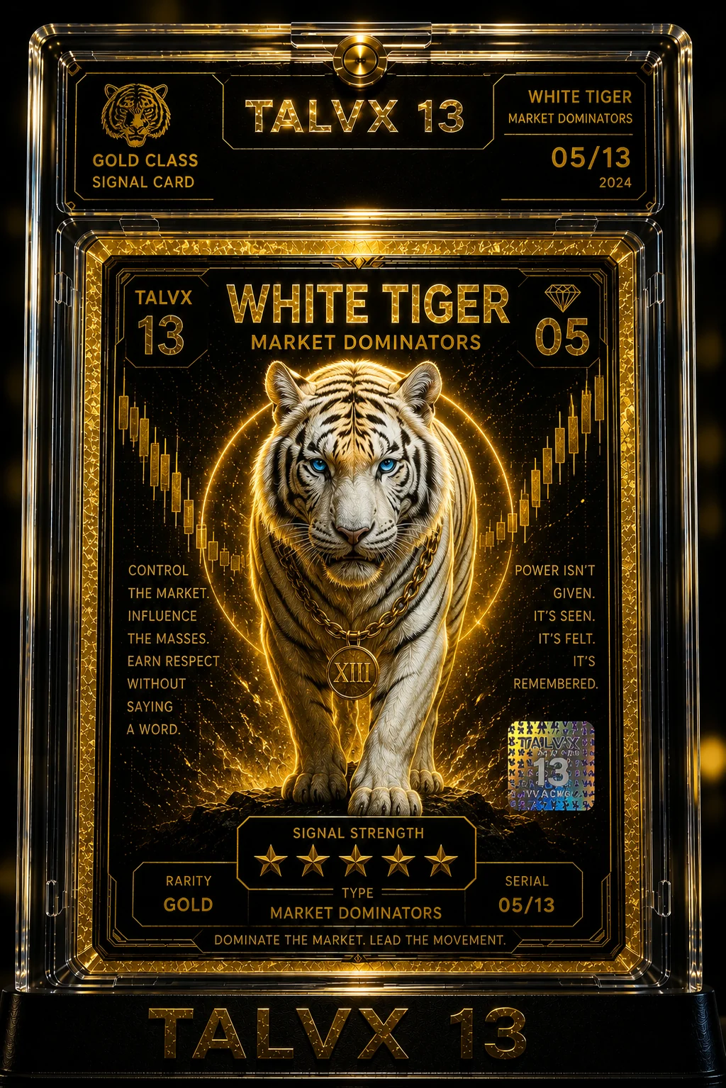 White Tiger premium signal card